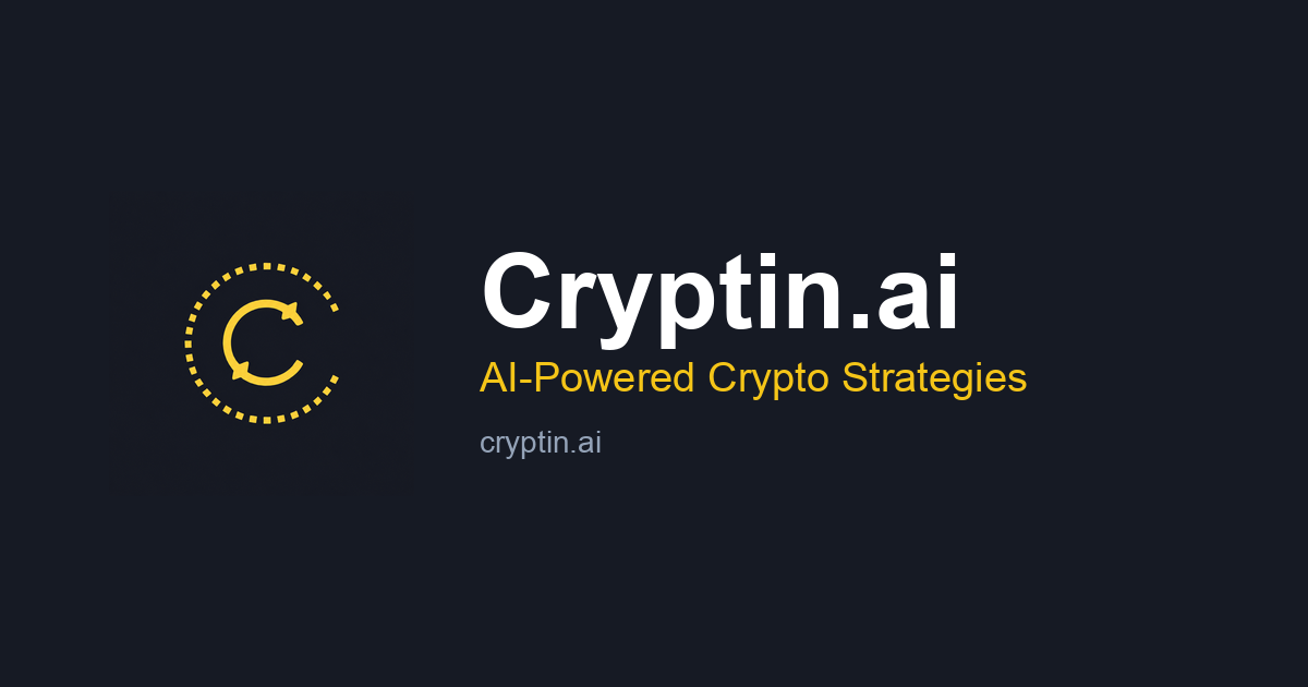 Cryptin.ai – AI-Powered Crypto Strategies